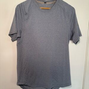 lululemon athletica Heathered Blue Short Sleeve Tee